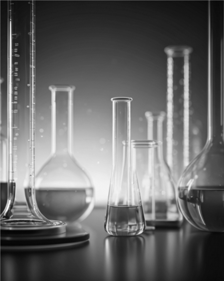 Laboratory glassware used for cathode material development and testing